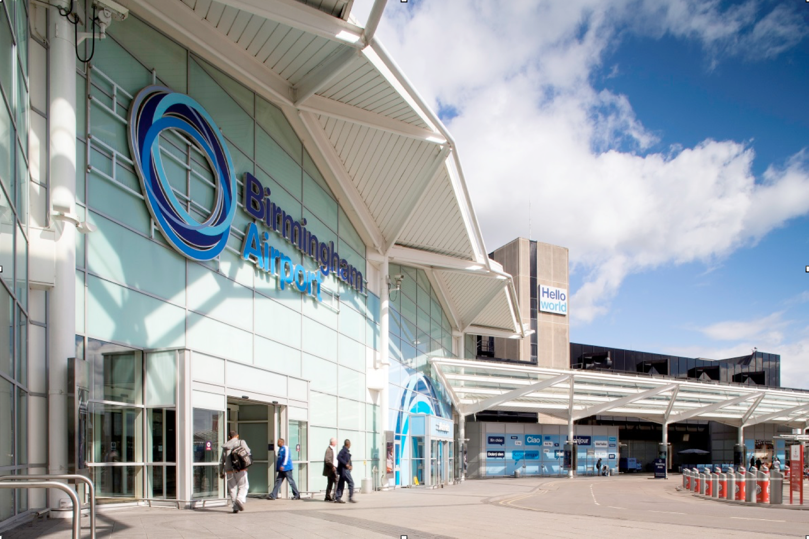 Birmingham Airports main entrance