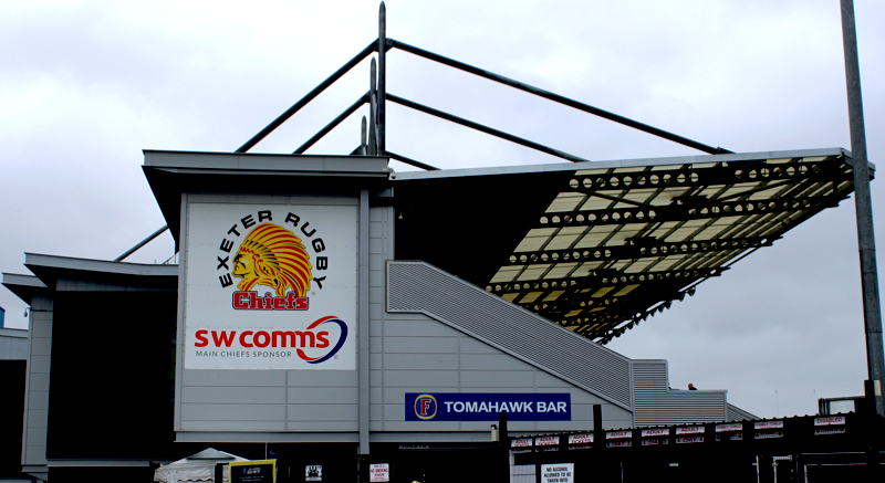 A picture of the Sandy Park Stadium